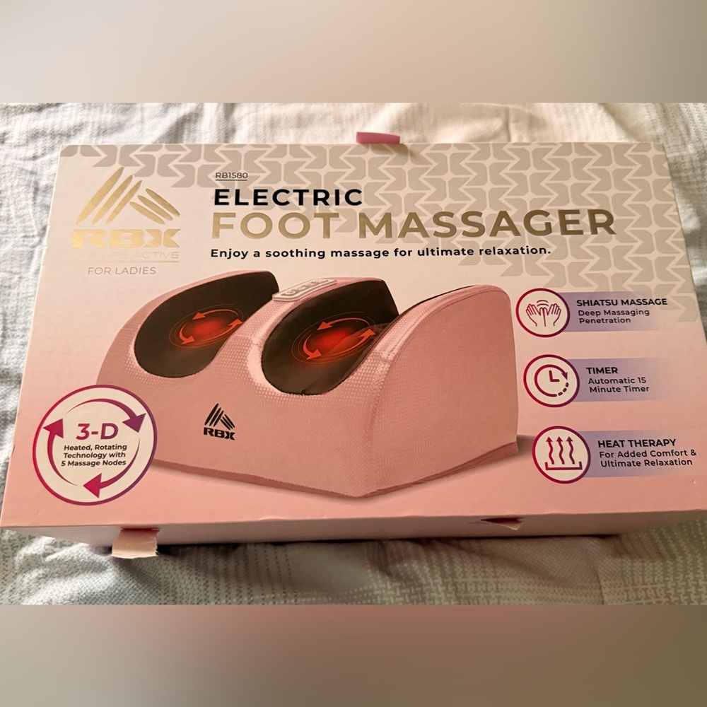 RBX Pink Electric Foot Massager